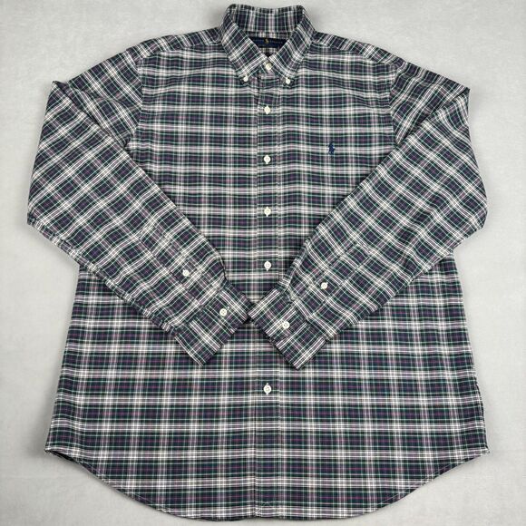 Polo Ralph Lauren Other - Polo Ralph Lauren Button Down Shirt Mens L Long Sleeve Plaid Classic Preppy Blue